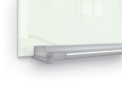 MooreCo Fluent Office Series Glass Dry Erase Board, 4'H x 16'W (GWC416-GLOSSWHITE)