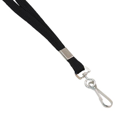 Advantus Lanyard, Black, 100/Box (AVT97126)