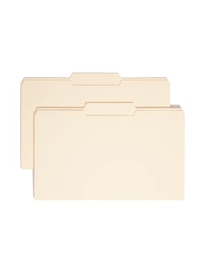 Smead File Folders, 1/3-Cut Tab, Center Position, Legal Size, Manila, 100/Box (15332)