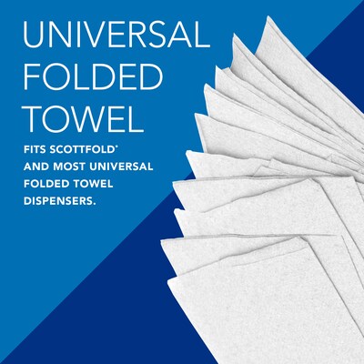Shop Towels, Standard Roll, 1-Ply, 9.4 x 11, Blue, 55/Roll, 12