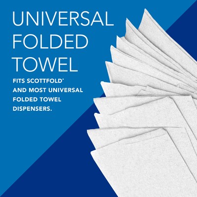 Scott Pro Scottfold Recycled Multifold Paper Towels, 1-ply, 175 Sheets/Pack (01980)