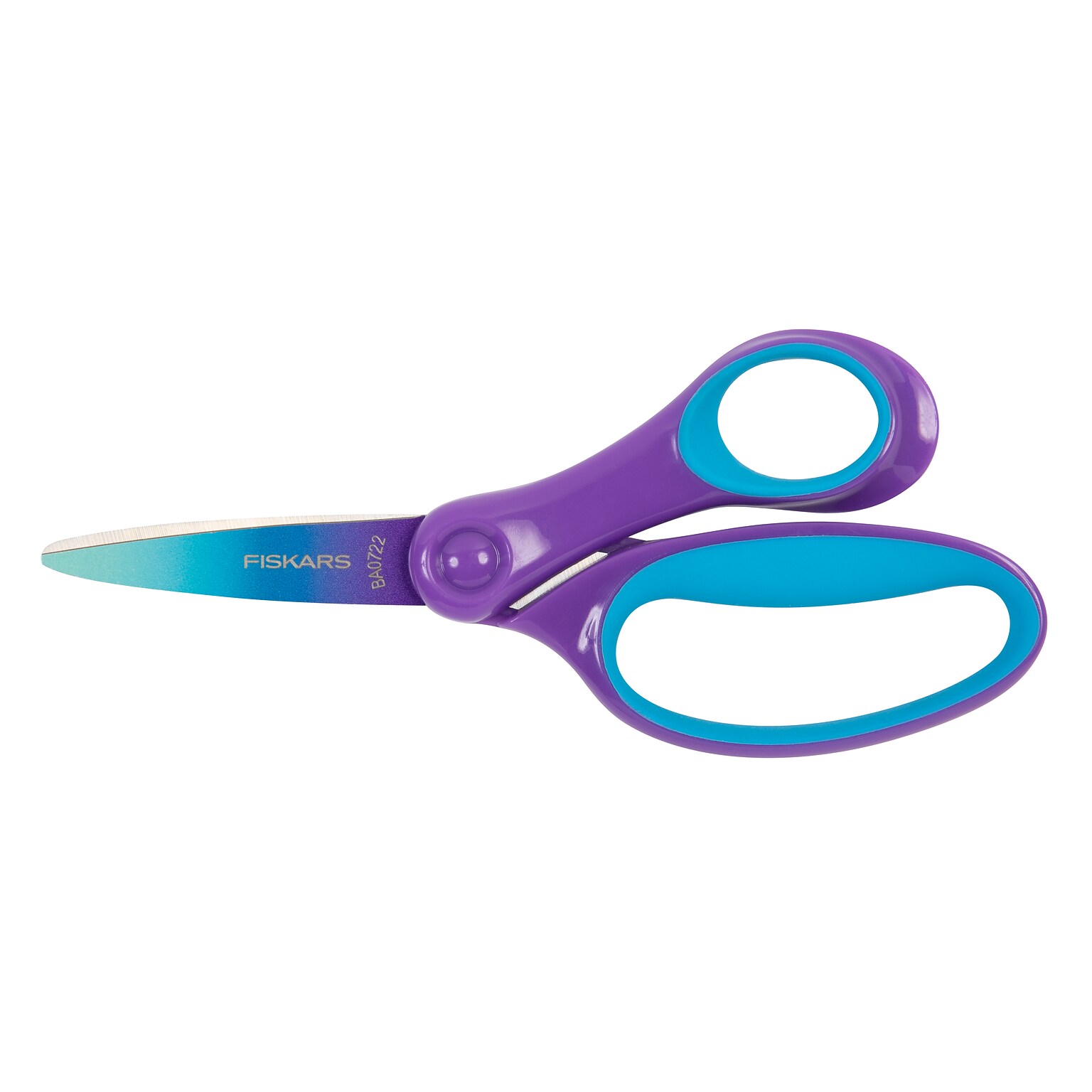 Fiskars 6 Stainless Steel Kids Scissors, Pointed Tip, Purple/Turquoise (1067127)