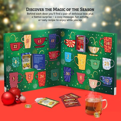 Twinings Tea Advent Calendar Assorted Tea Bags, 48/Box (F18323)