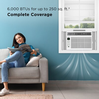 TCL 115-Volt 6,000 BTU Window Air Conditioner with Remote, White (H6W23W)