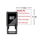 Custom 2000 Plus® PrintPro™ Q43 Self-Inking Square Stamp, 1-1/2" x 1-1/2"