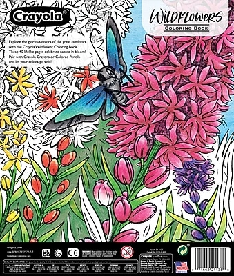 Crayola Plant/Flowers Adult Coloring Book, 40 Pages (04-1135)