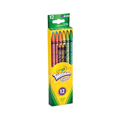 Crayola Twistables Colored Pencils, Assorted Colors, 12/Pack (68-7408)