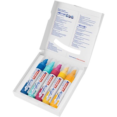edding 5000 Series Acrylic Marker, Broad Tip, Abstract Colors, 5/Pack (EDD450005999)