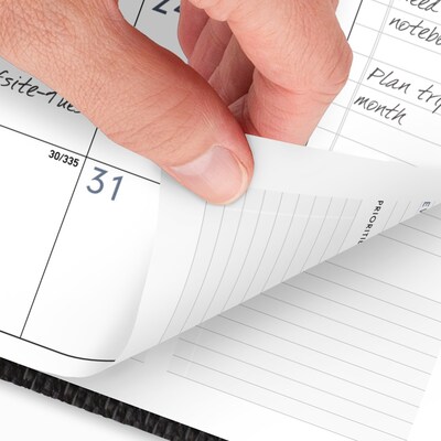 2026 AT-A-GLANCE Contemporary 8.25" x 11" Weekly & Monthly Planner, Faux Leather Cover, Charcoal (70-950X-45-26)