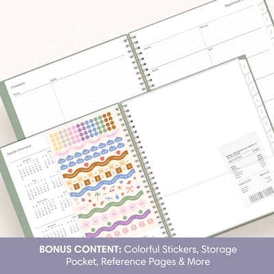 2027 Blue Sky Sincerely Jules 8" x 10" Monthly Planner, Sage (164249)
