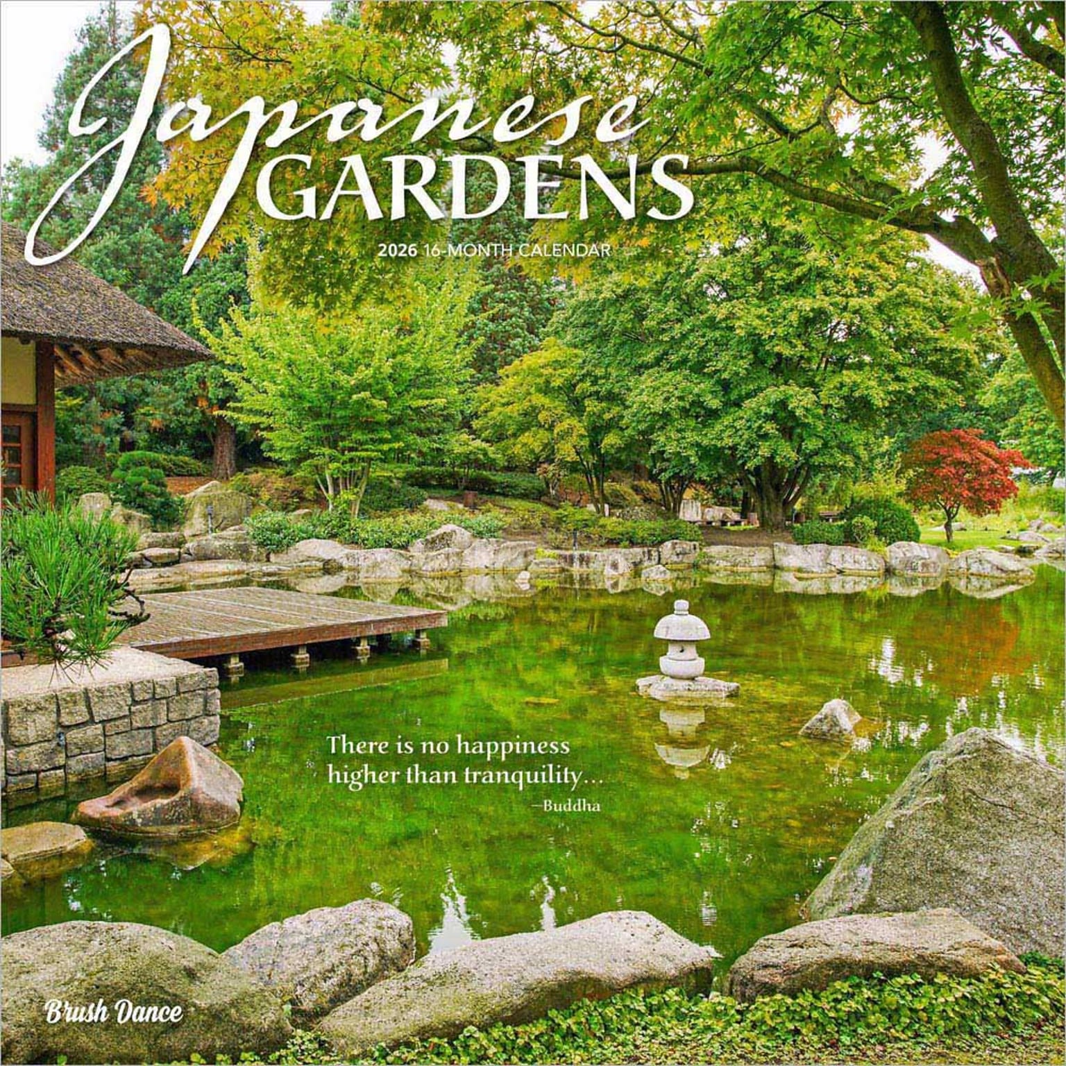 2026 Brush Dance Japanese Gardens 12 x 12 Monthly Wall Calendar (9798330706532)