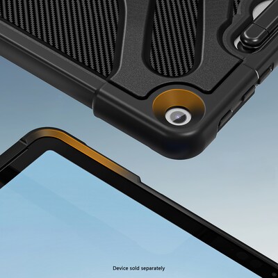 SaharaCase Raider Series Heavy Duty Hand Strap Case for Microsoft Surface Pro 12", Shoulder Strap, Scorpion Black (TB00481)