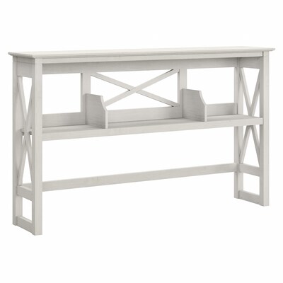 Bush Furniture Key West 60 W Desktop Hutch, Linen White Oak (KWH160LW-03)