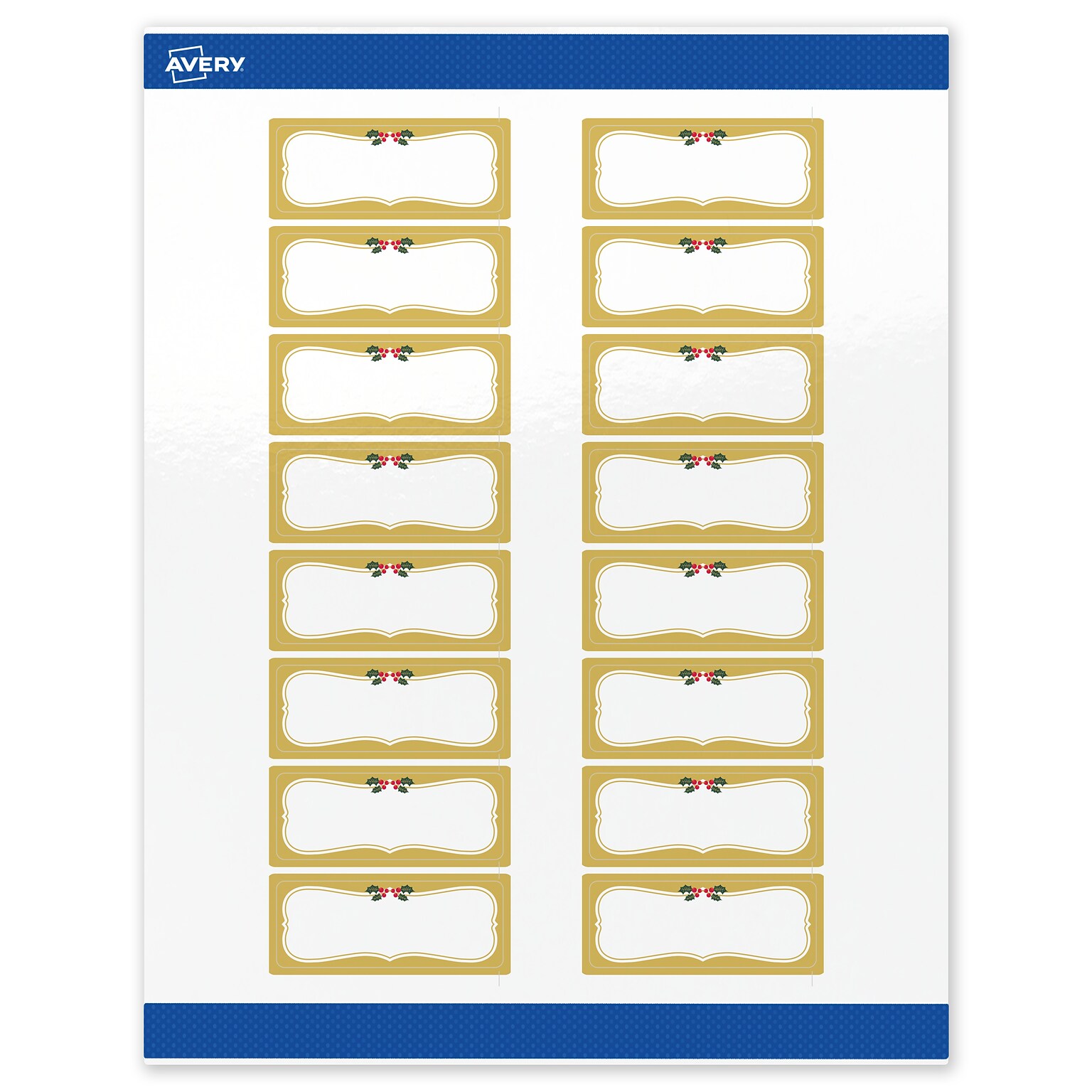 Avery Rectangle Multipurpose Labels, 1 x 2-5/8, White, 160/Pack (19479370468)