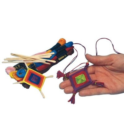 S&S Ojo De Dios Medallions Craft Kit, 36/Pack (GP1175)