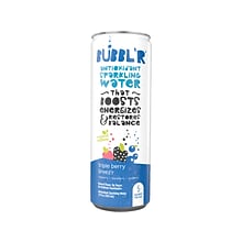 Bubblr Antioxidant Triple Berry Breezr Flavored Sparkling Water, 12 fl. oz., 12 Cans/Carton (02843
