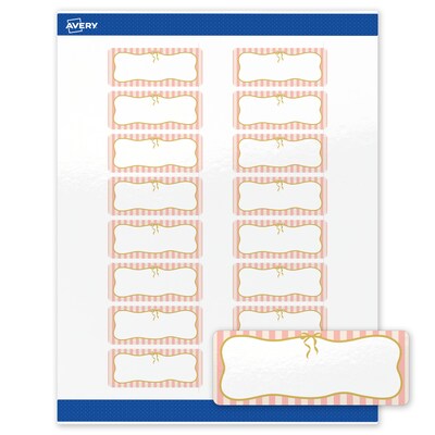 Avery Rectangle Laser/Inkjet Multipurpose Labels, 1 x 2-5/8, White, 160/Pack (19479371123)