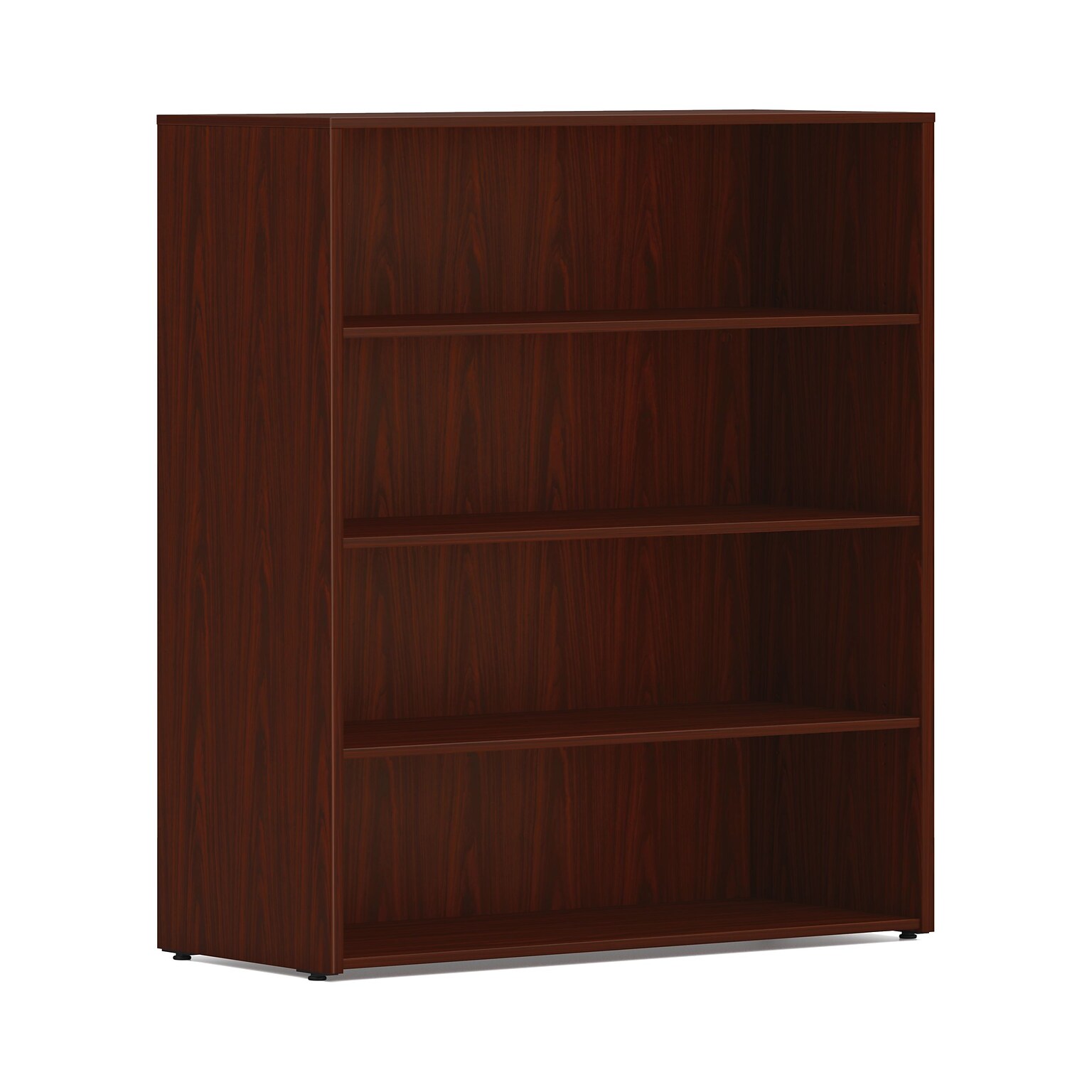 HON Mod Bookcase, 4 Shelves, 30W x 13D x 53H, Traditional Mahogany Finish (HONLBC30134T1RO)