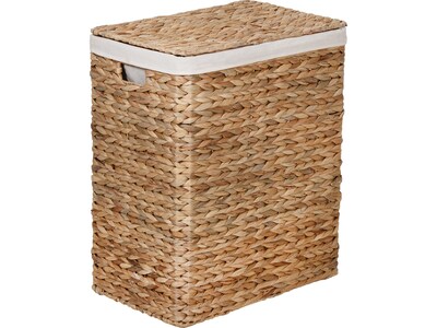 Honey-Can-Do Storage Baskets with Lids, Woven Water Hyacinth, Natural, 7-Piece Set (HMP-09359)
