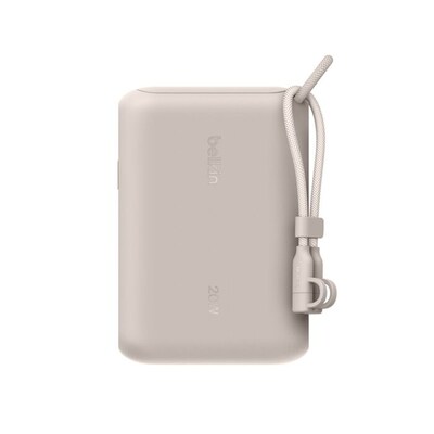 Belkin BoostCharge Power Bank, 20W, Sand (BPB027FQSD)