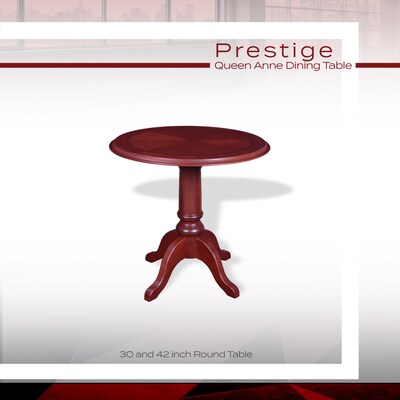 Regency Prestige 30" Queen Anne Dining Table, Mahogany (TVCTR30MH)