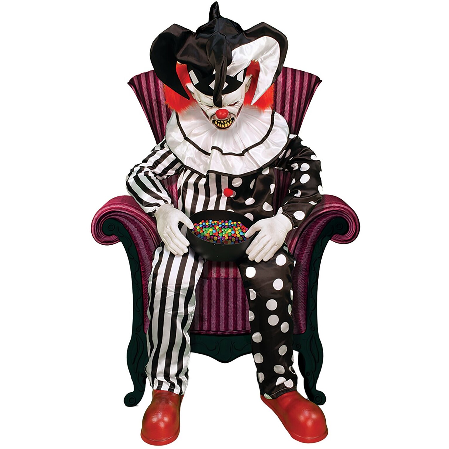 Haunted Hill Farm Hartley the Sitting Scare Clown by Tekky (HHSTCLOWN-FLSA)