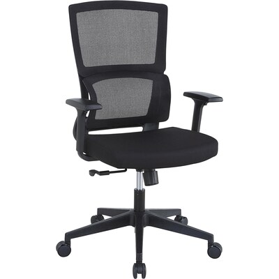 Lorell Ergonomic Fabric Mesh Swivel Executive Chair, Black (LLR81988)