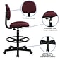 Flash Furniture Mid Back Fabric Ergonomic Drafting Stool, Burgundy (BT659BY)