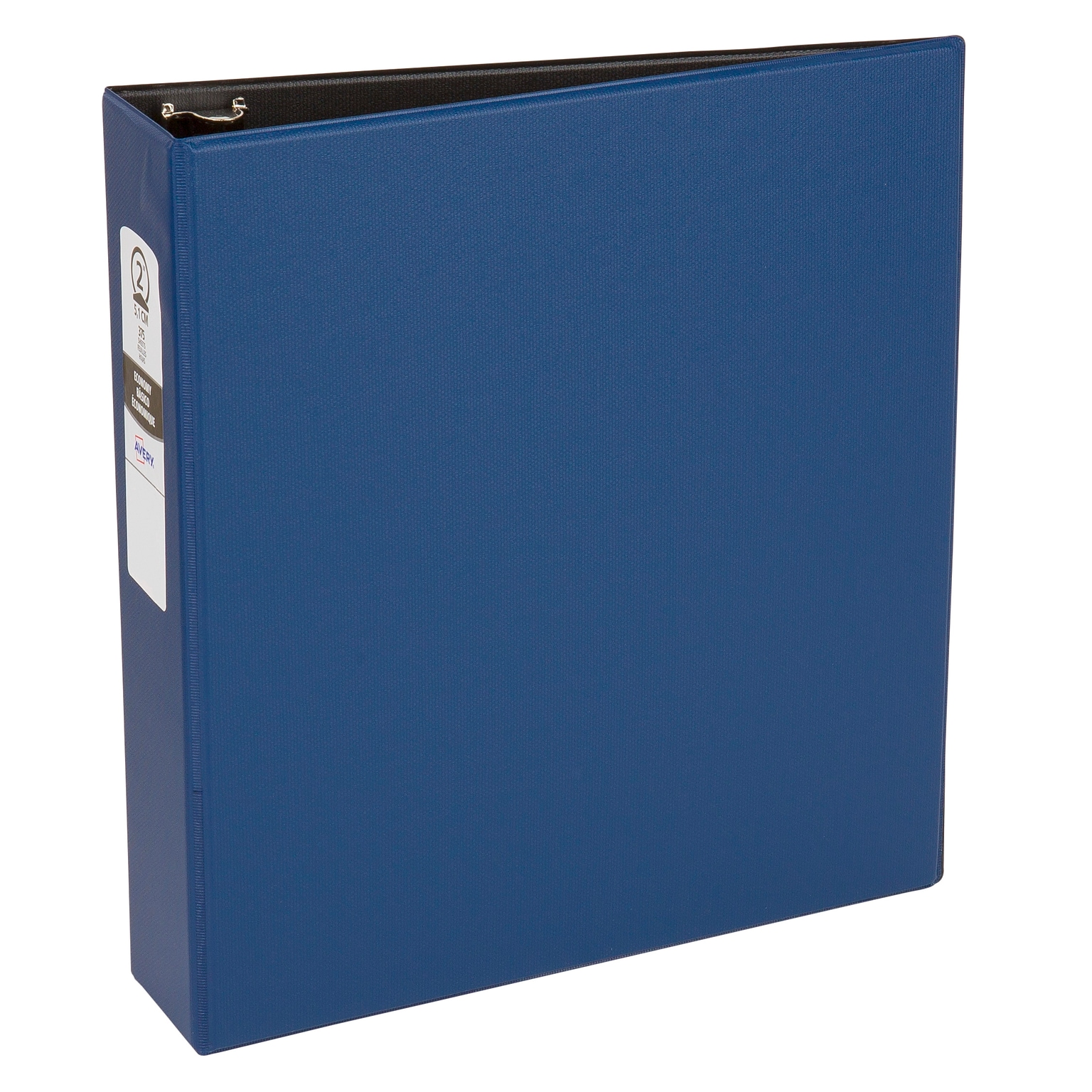 Avery Economy 2 3-Ring Non-View Binders, Round Ring, Blue/Black Interior (03500)