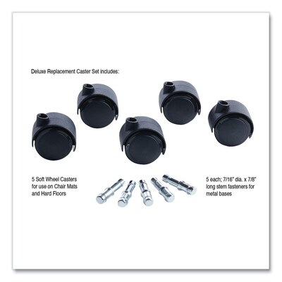 Master Caster Duet Casters, Soft Wheel Tread (MAS23624)