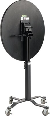 NPS PCT Series Premium Plus 36" Round Café Table, Adjustable Height, Black/Mahogany (PCT136PBTMMY)
