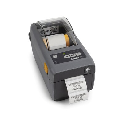 Zebra ZD411 Direct Thermal Label/Receipt Printer 2.2” Wide (203dpi), USB/Bluetooth, Black