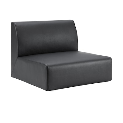 Lorell Contemporary Series Polyurethane Sofa, Black (LLR86929)