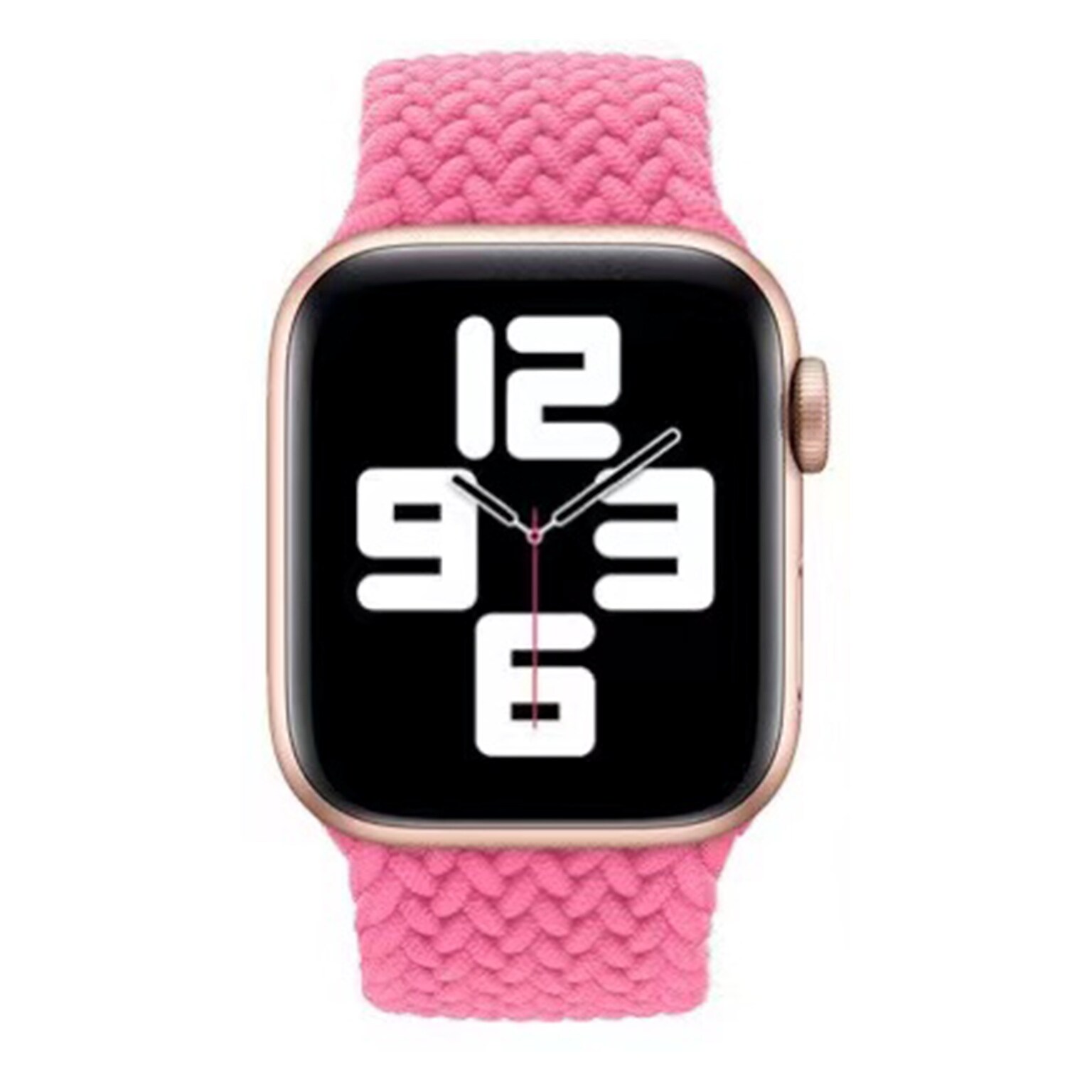 LAX Nylon Braided Band for Apple Watch, Flamingo Pink