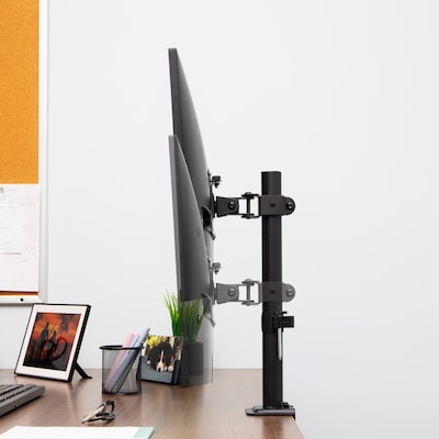 Mind Reader Adjustable Desk Mount for 13"- 32" Monitors, Black (ARMON-BLK)