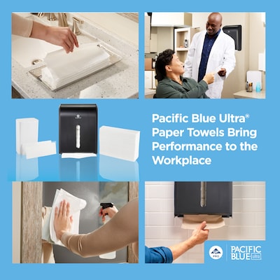 Pacific Blue Ultra BigFold Multifold Paper Towels, 1-Ply, 220 Sheets/Roll, 10 Rolls/Carton (33587)