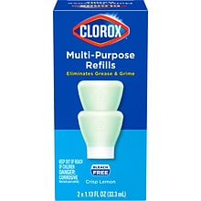 Clorox Multipurpose Cleaner Refill Pods, Crisp Lemon Scent, 2 Pods/Box, 8 Boxes/Carton (60161)