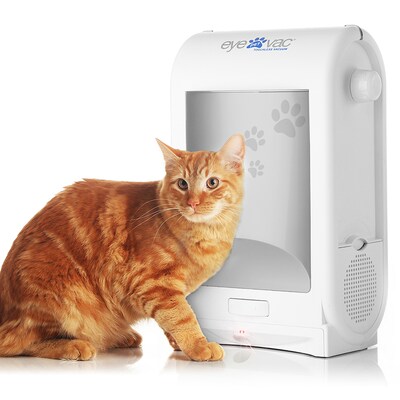 EyeVac Pet Touchless Canister Vacuum, Bagless, White (EVPETPW)