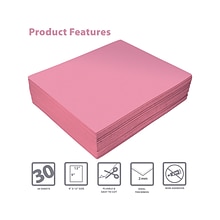 Better Office EVA Foam Sheet, Pink, 30/Pack (01216)