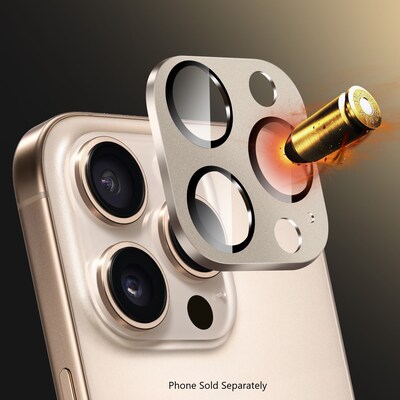 SaharaCase Ultra-Strong Camera Lens Protector for Apple iPhone 16 Pro and 16 Pro Max, Desert Titanium, 2/Pack (ZD00164)
