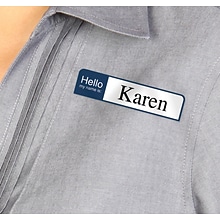 Avery Flexible Hello My Name Is Name Badge Labels, 1 x 3 3/4, Assorted Colors, 100 Labels Per Pa