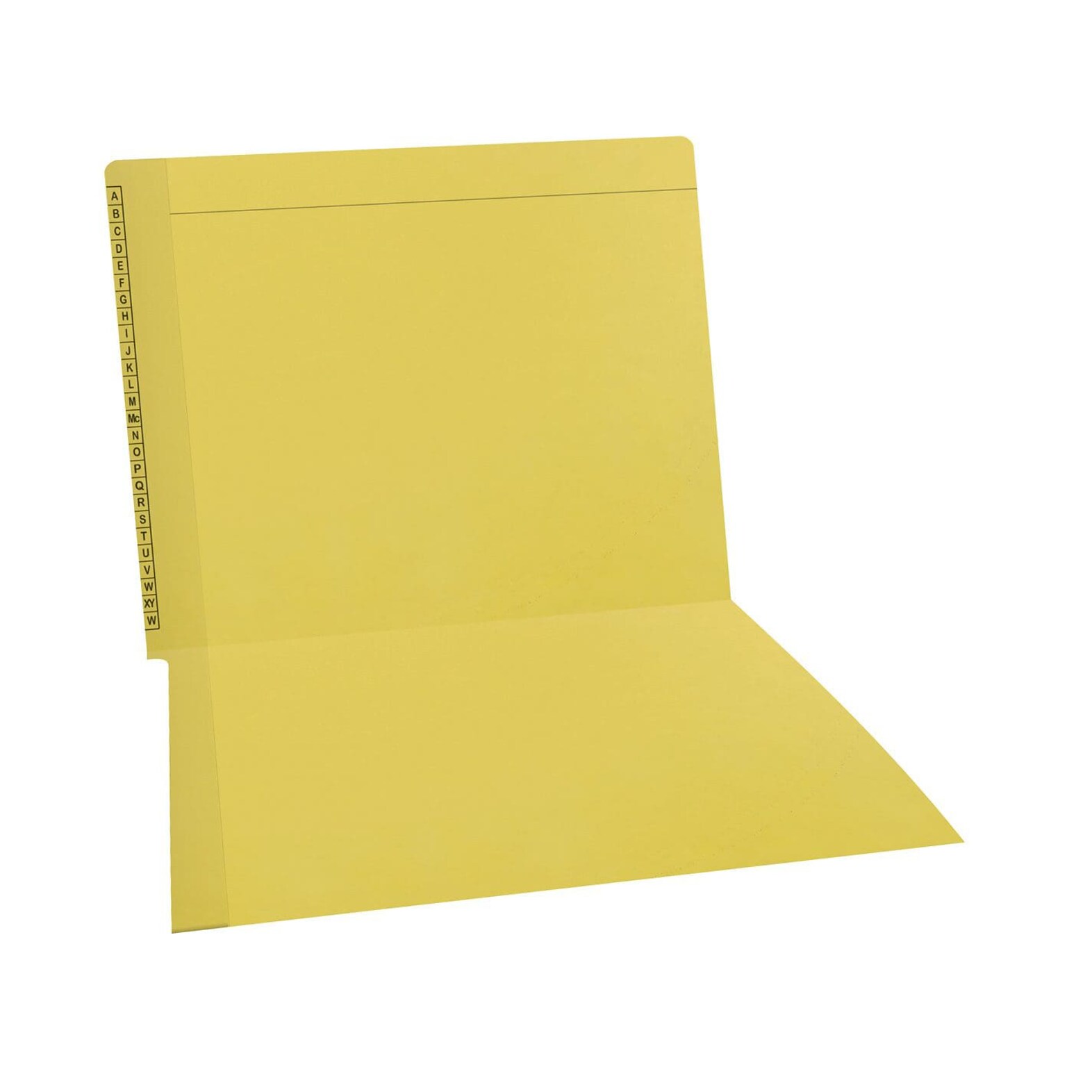 Medical Arts Press Kardex Match Reinforced End Tab File Folder, Straight Cut, Letter-Size, Yellow, 100/Box (F1170-YLW)