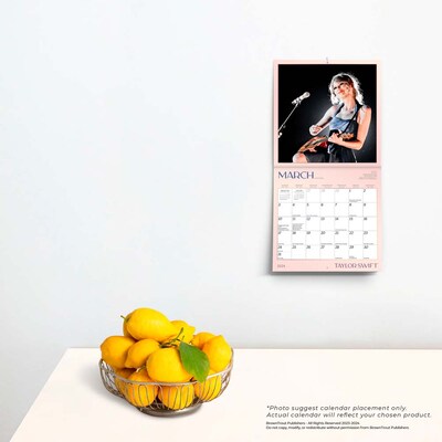 2024 BrownTrout Taylor Swift 7" x 14" Monthly Mini Wall Calendar (9781975466374)