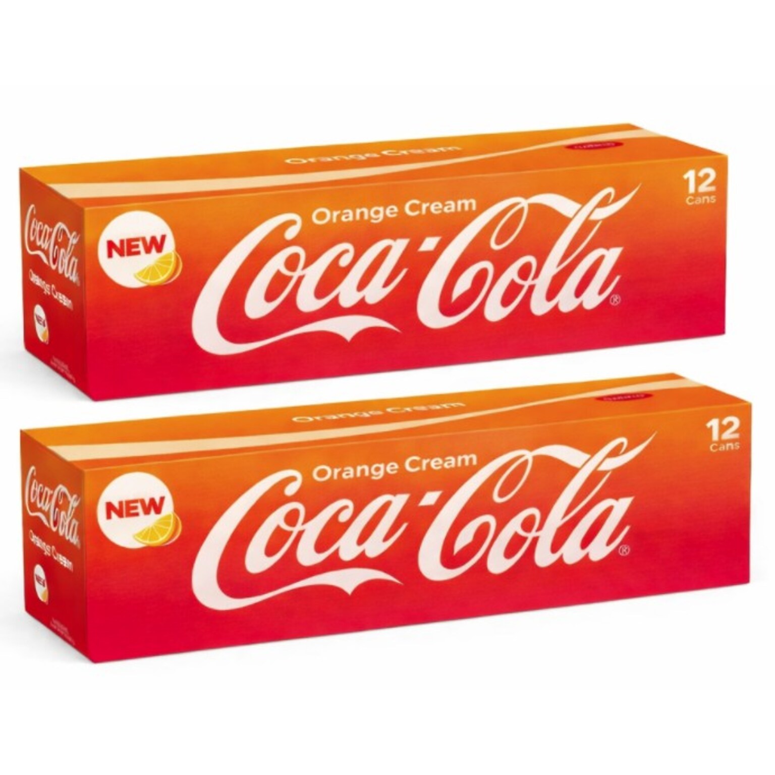 Coca-Cola Orange Cream Soda, 12 oz., 12 Cans/Pack, 2/Packs (49000558845)