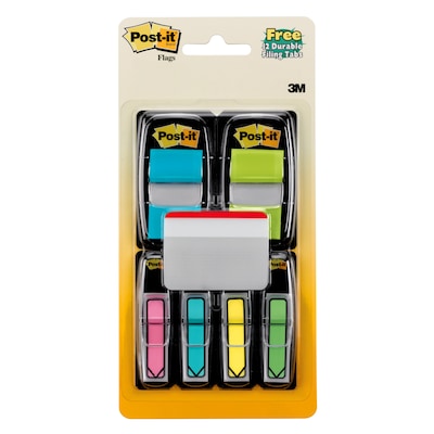 Post-it® Flags and Arrow Flags Value Pack, 1 Wide and .47 Wide, 196 Flags/Pack plus bonus Post-it®