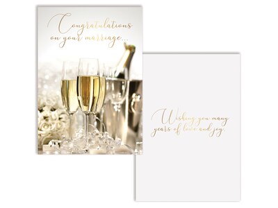 Better Office Wedding Card with Envelope, 7" x 5", Multicolor (64634-1PK)