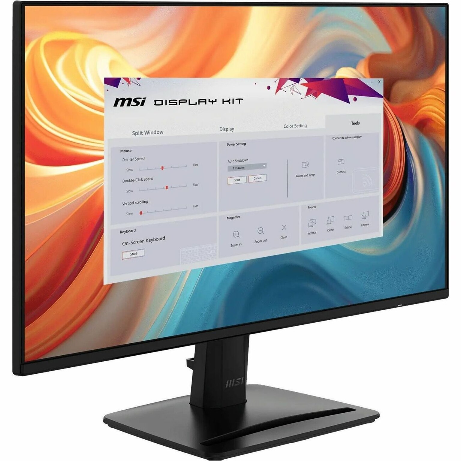 MSI PRO 23.8 Full HD IPS 144Hz Adaptive-Sync Monitor, HDR Ready, Built-In Speaker, Black (PROMP242E14A)