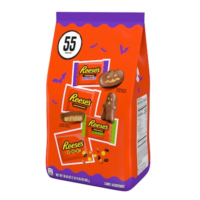 Reeses Halloween Lovers Snack Size Assortment, 30.45 oz., 55 Pieces (HEC46691)