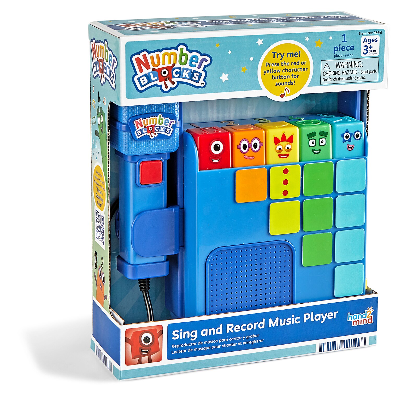 hand2mind Numberblocks Sing and Record Music Player  (H2M-96941)