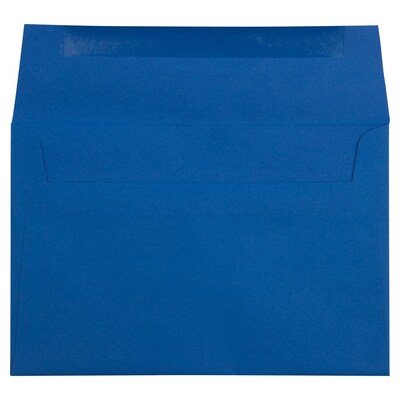 JAM Paper A9 Invitation Envelope 5 3/4" x 8 3/4", Presidential Blue, 25/Pack (563916910)